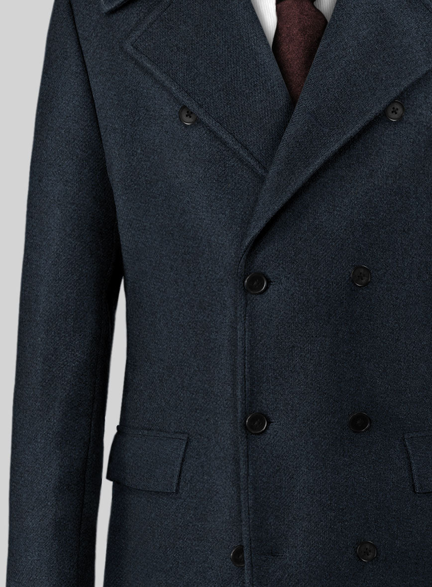 Highlander Blue Tweed GQ Trench Coat - StudioSuits