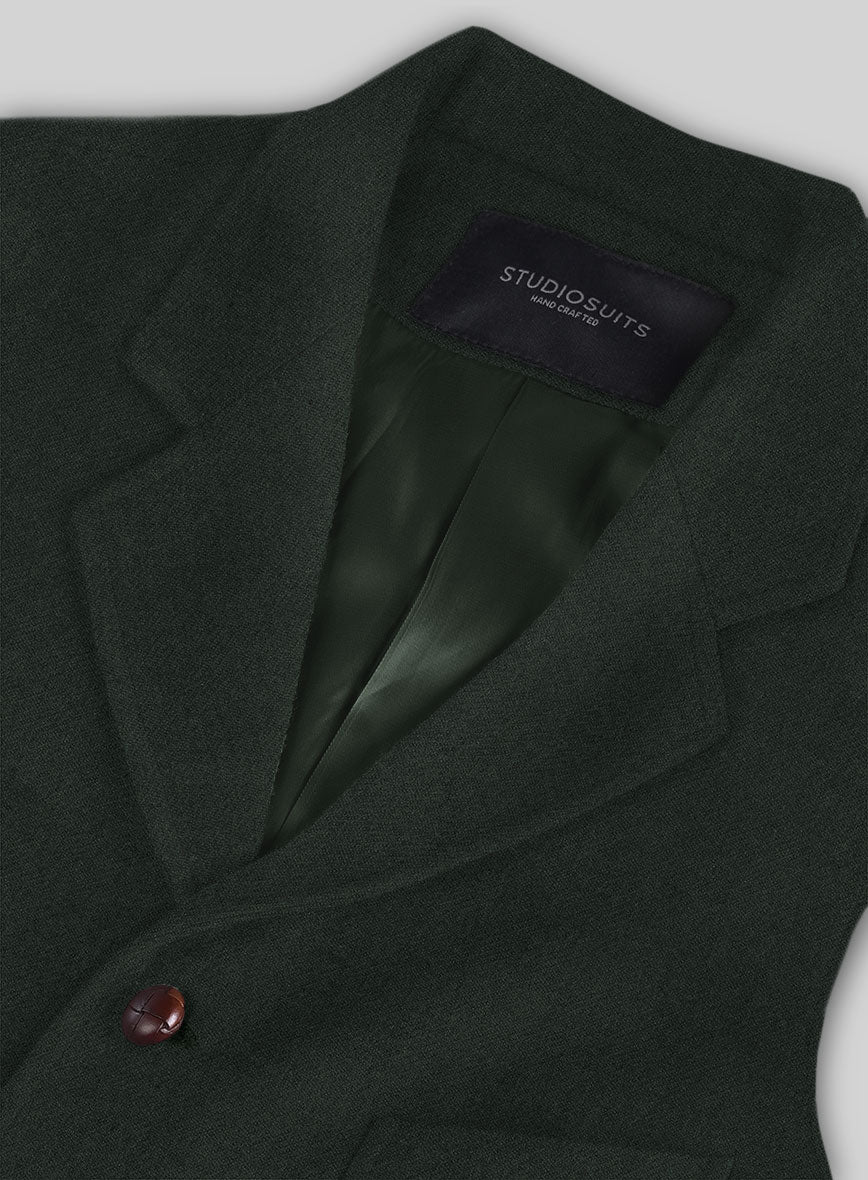 Highlander Dark Green Tweed Hunting Vest - StudioSuits