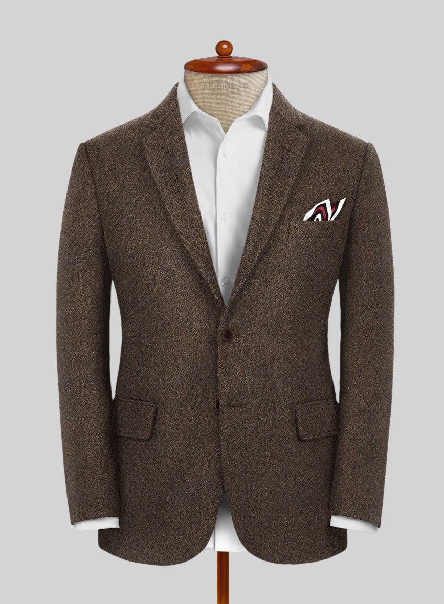 Highlander Dark Brown Tweed Suit - StudioSuits