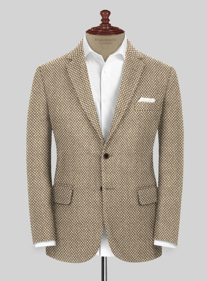 Highlander Heavy Honeycomb Brown Tweed Jacket - StudioSuits