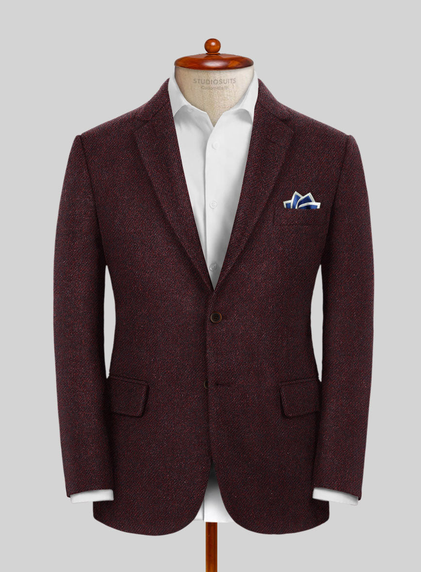 Highlander Sangria Tweed Jacket - StudioSuits