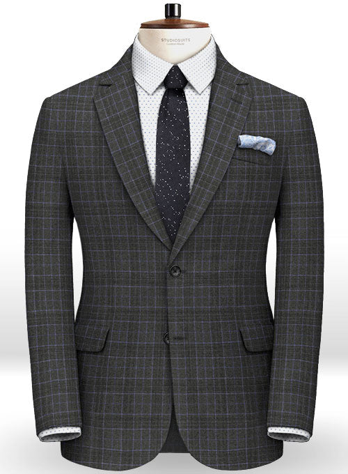 Italian Ritz Checks Angora Wool Suit – StudioSuits