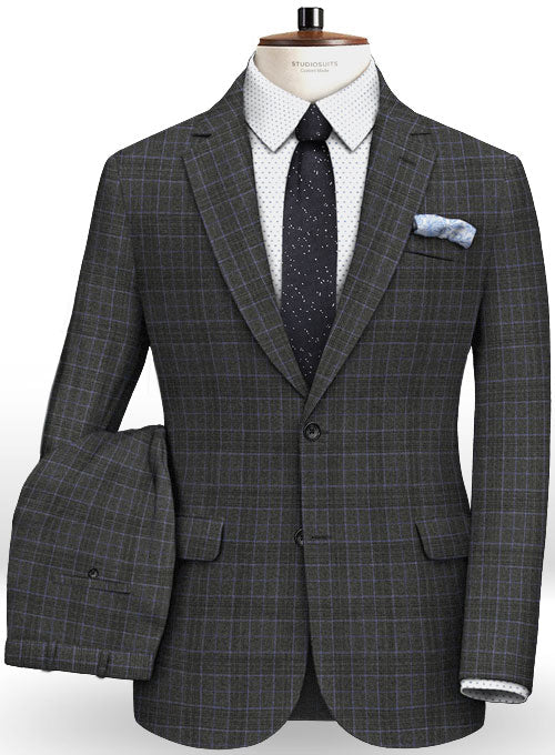 Italian Ritz Checks Angora Wool Suit – StudioSuits