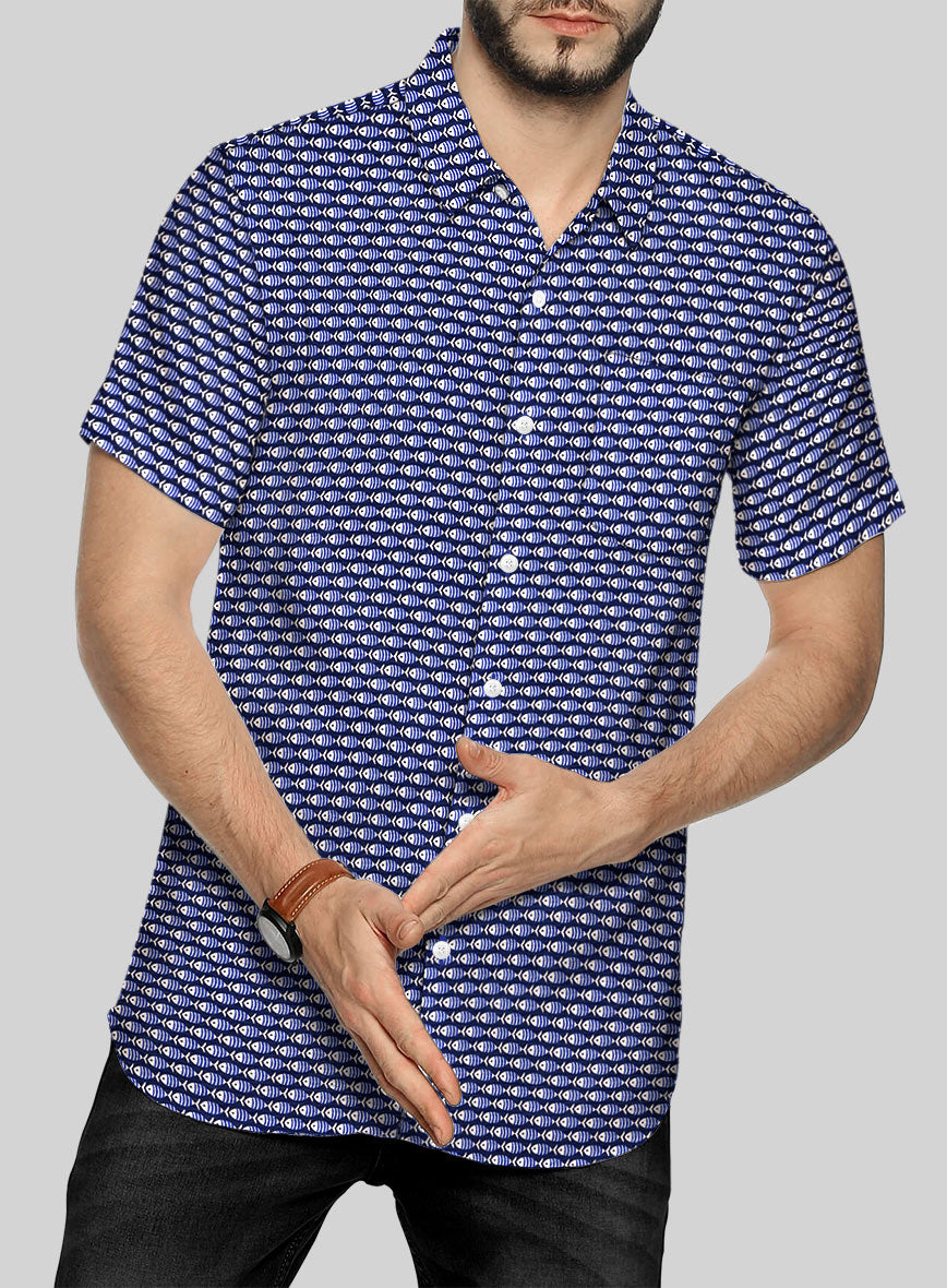 Italian Cotton Guppy Fish Shirt - StudioSuits