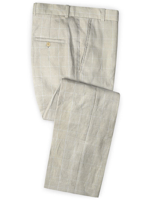 Italian British Checks Linen Suit – StudioSuits