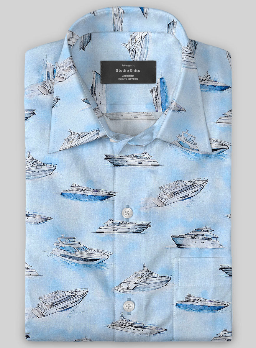 Italian Cotton Atlantic Shirt - StudioSuits