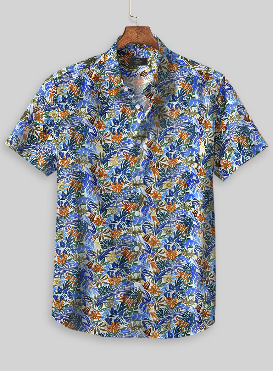 Italian Cotton Jungle Trip Shirt - StudioSuits