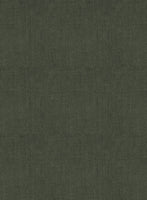 Italian Dark Green Linen Jacket - StudioSuits