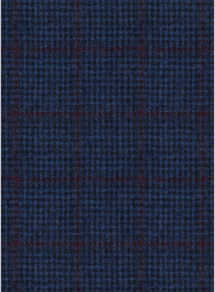 Italian Ermene Blue Wool Suit - StudioSuits