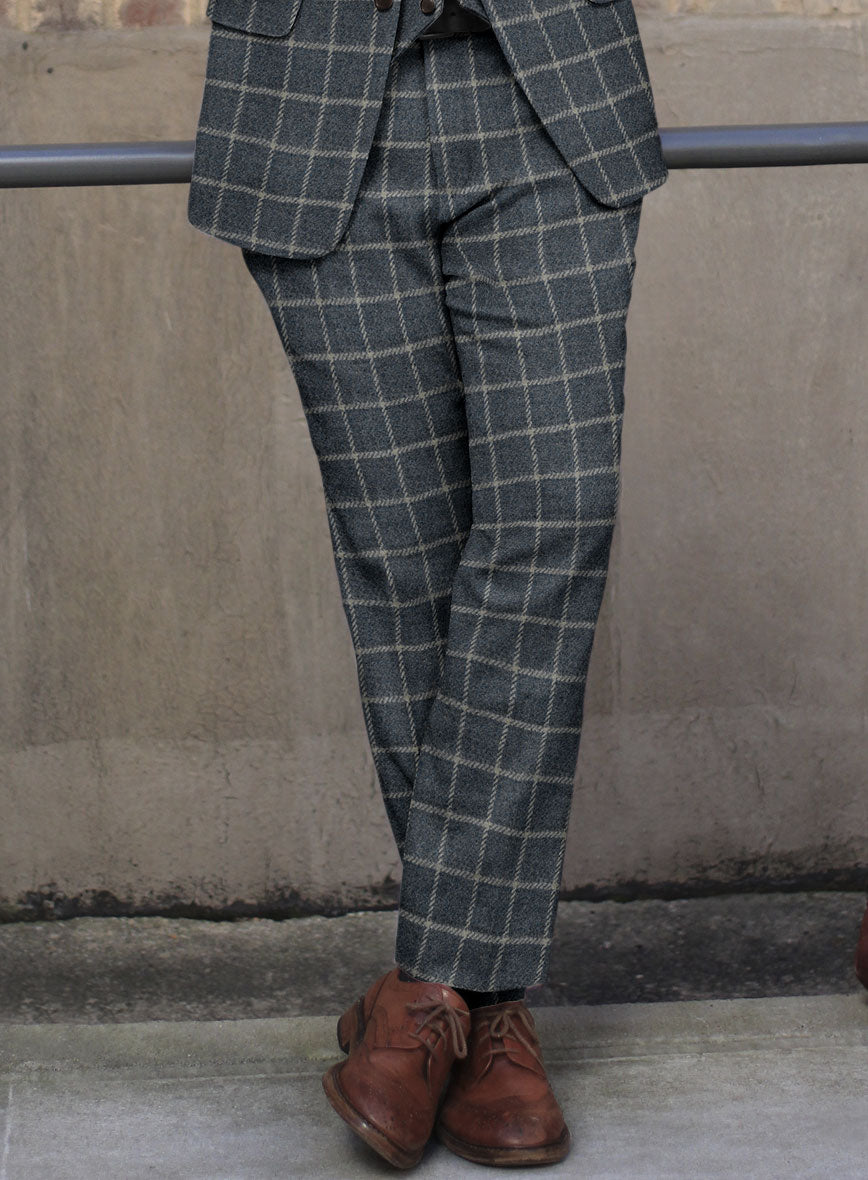 Italian Highlander Emilo Blue Tweed Suit - StudioSuits