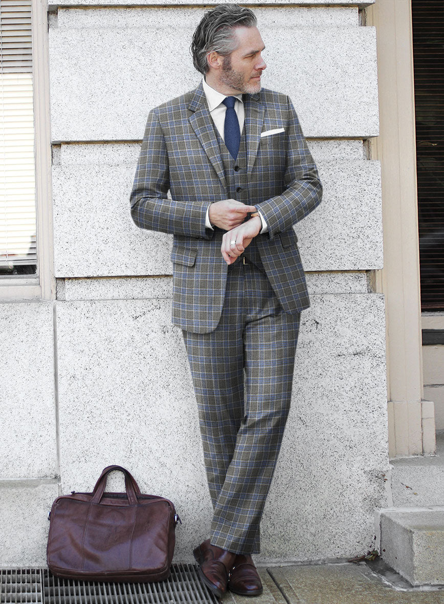 Italian Joa Gray Wool Suit - StudioSuits