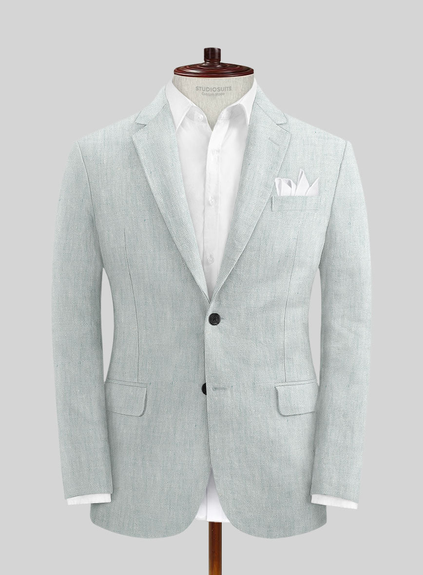 Italian Linen Robin Blue Suit - StudioSuits