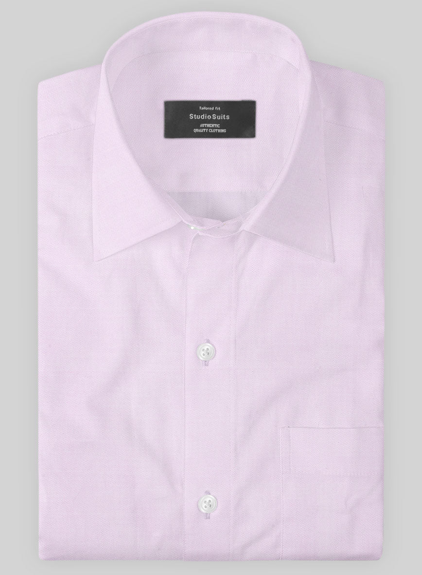 Italian Lombardo Pale Lilac Shirt - StudioSuits