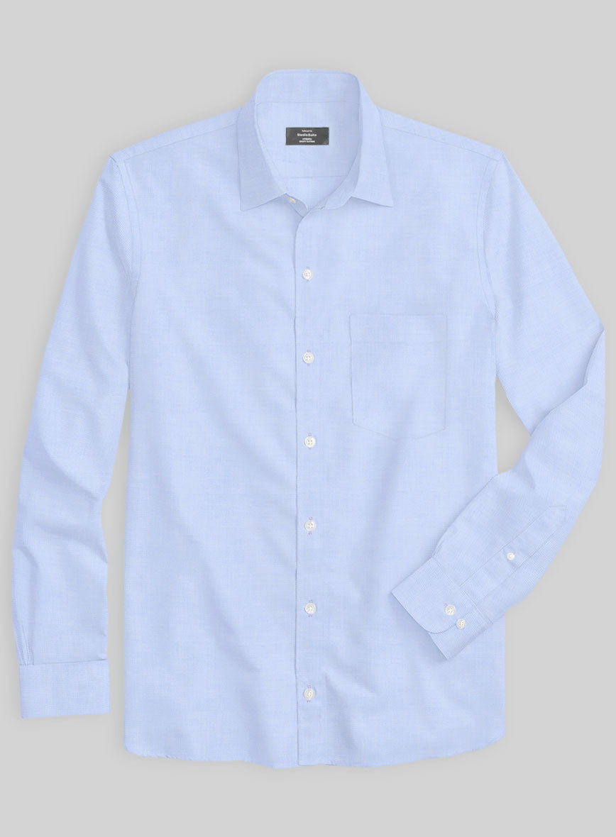 Italian Lombardo Pastel Blue Shirt – StudioSuits