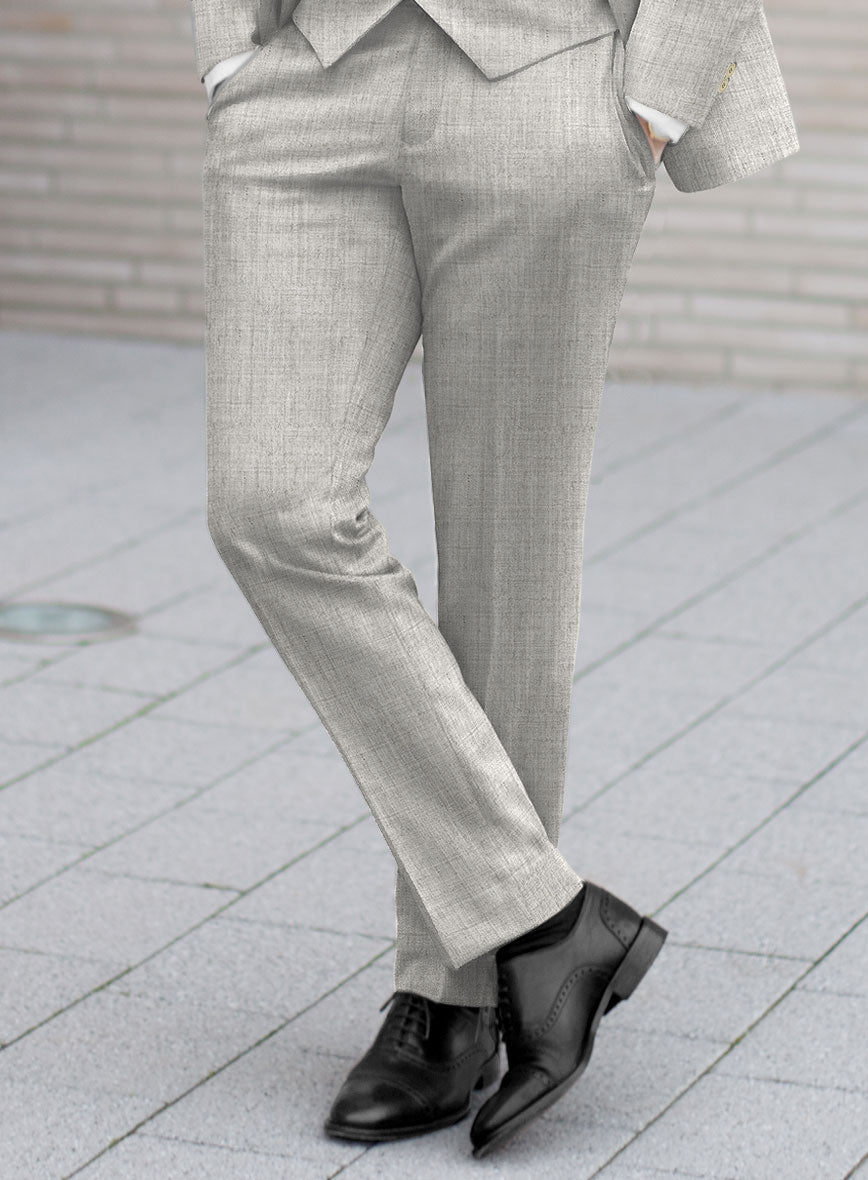 Italian Wool Cashmere Light Gray Pants – StudioSuits