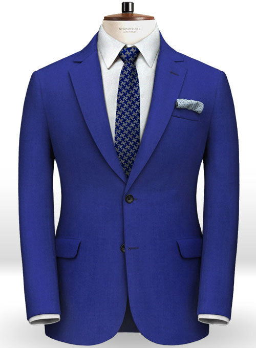 Italian Royal Blue Wool Jacket – StudioSuits