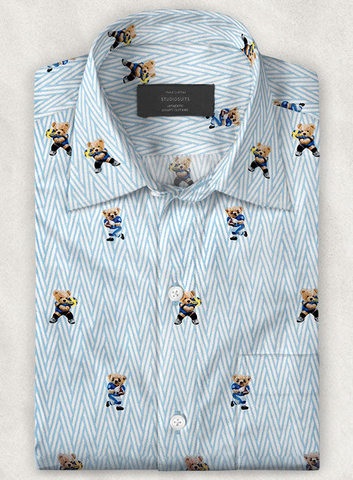 Italian Cotton Sporty Bear Shirt - StudioSuits