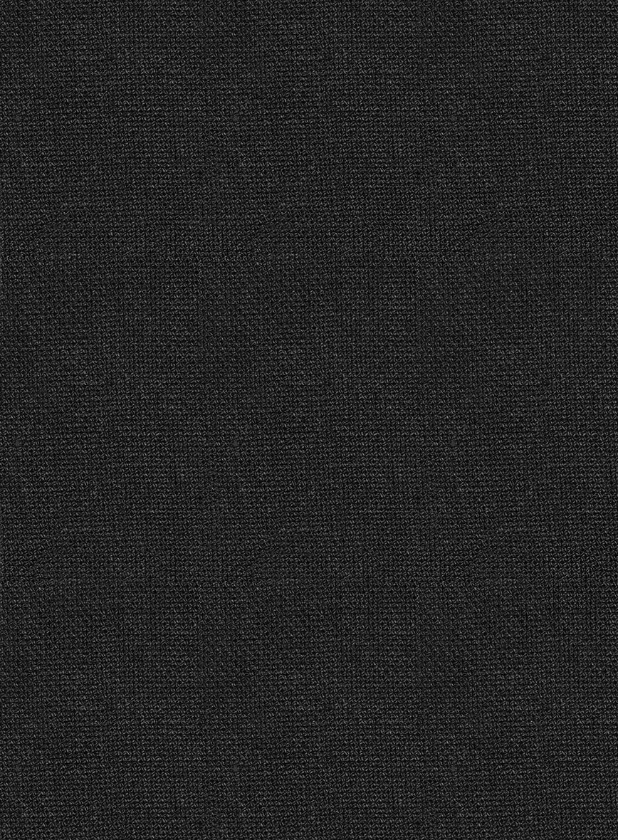 Italian Prato Black Dobby Linen Suit – StudioSuits