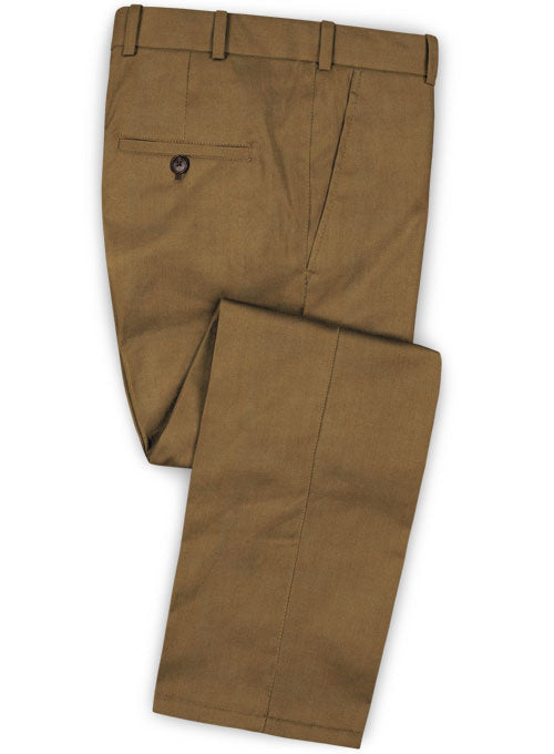 Italian Tan Wool Pants – StudioSuits