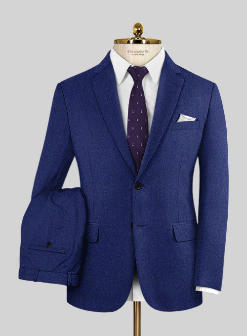 Italian Wool Cashmere Cobalt Blue Suit – StudioSuits
