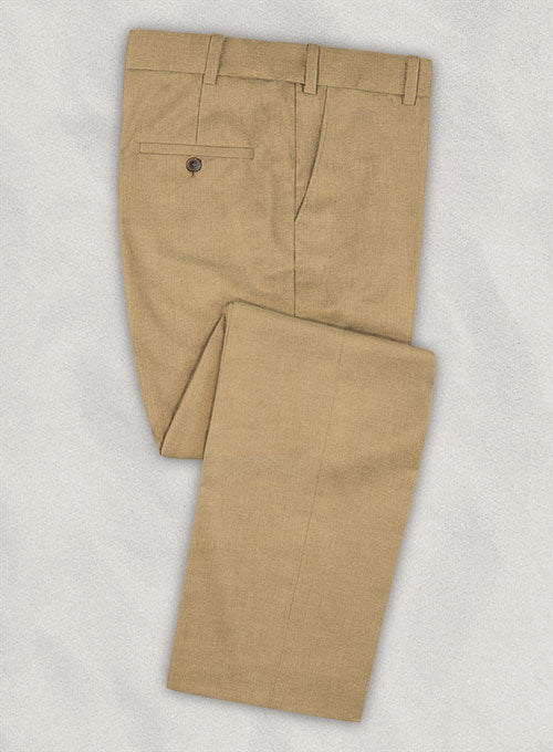 Khaki Flannel Wool Pants – StudioSuits