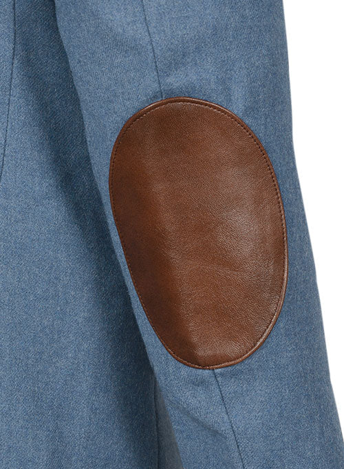 Sturdy Brand Genuine Leather Suede Elbow Patches in Red Barn 