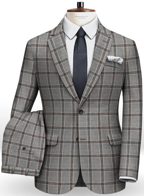 Light Weight Southrail Gray Tweed Suit – StudioSuits