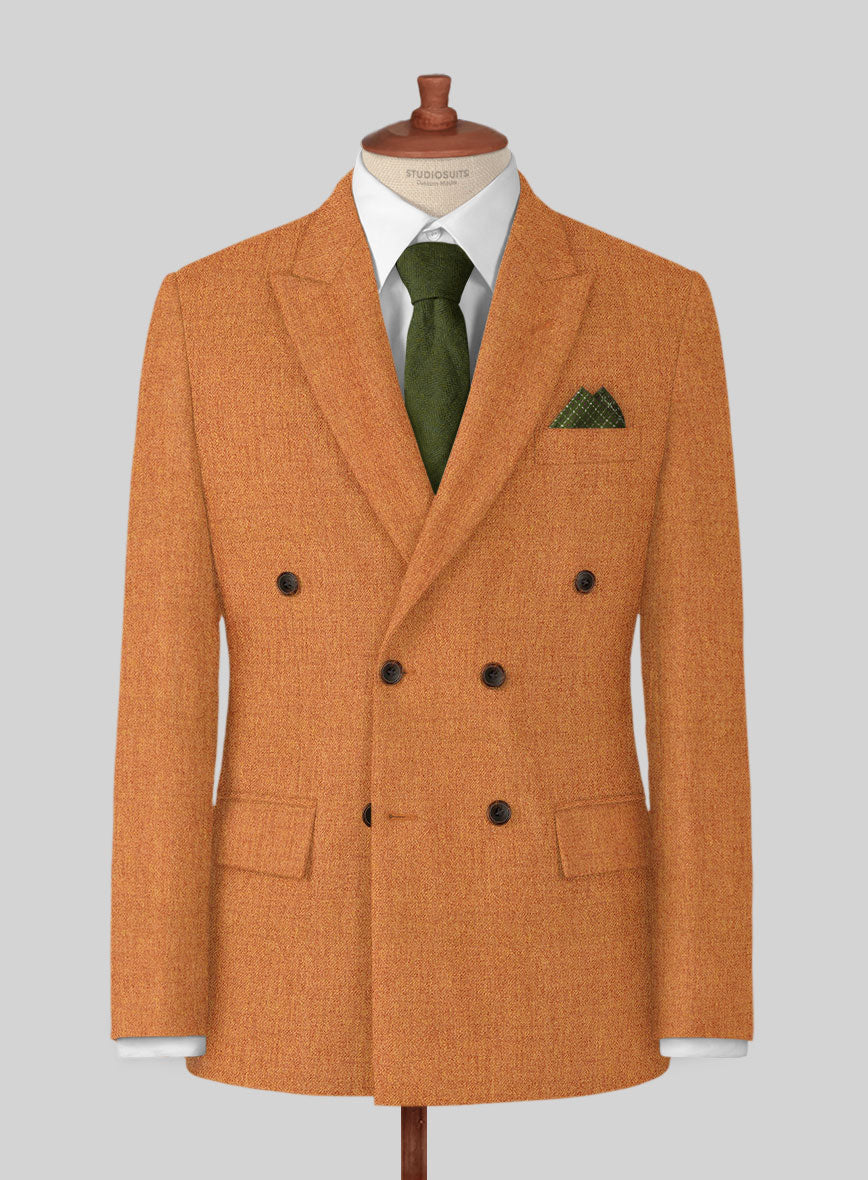 Naples Cocktail Orange Tweed Suit - StudioSuits