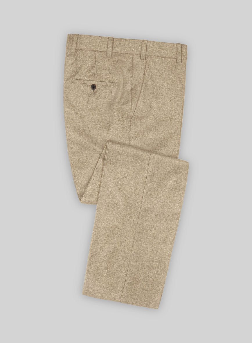 Naples Gondola Beige Tweed Pants - StudioSuits