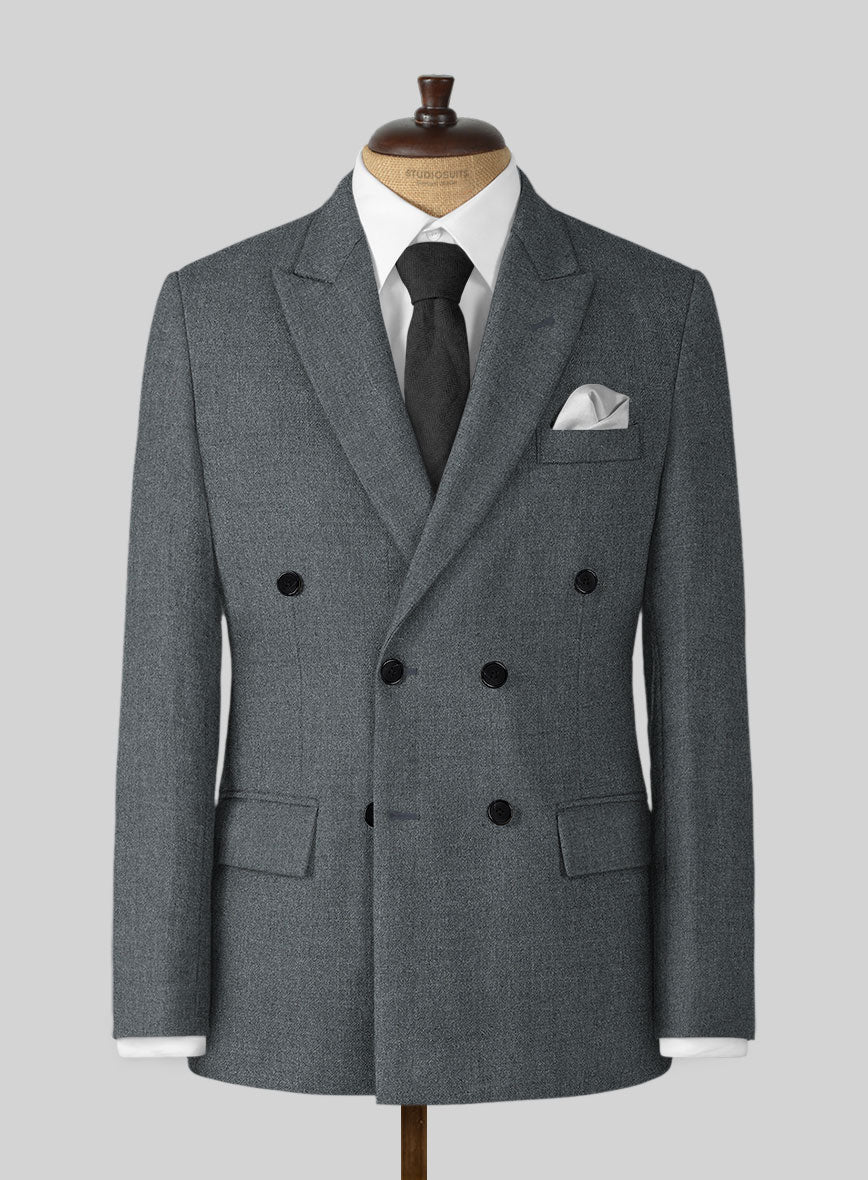 Naples Gray Tweed Jacket - StudioSuits