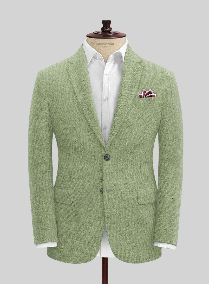 Naples Light Green Tweed Jacket – StudioSuits