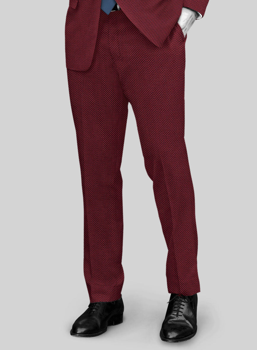 Napolean Cherry Bomb Wool Pants - StudioSuits