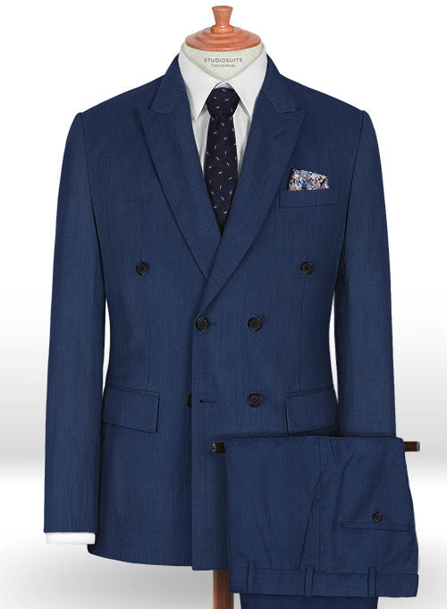 Napolean Persian Blue Wool Suit – StudioSuits