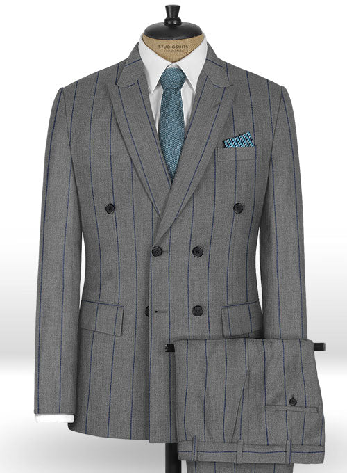 Napolean Rodrio Gray Wool Suit – StudioSuits