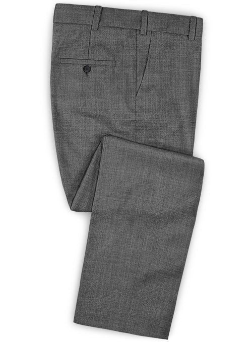 Napolean Sharkskin Gray Wool Suit – StudioSuits