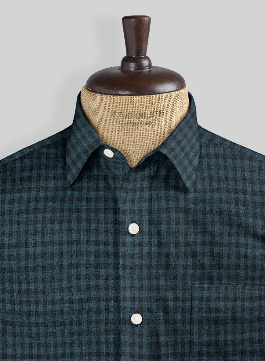 Pifani Checks Wool Shirt - StudioSuits