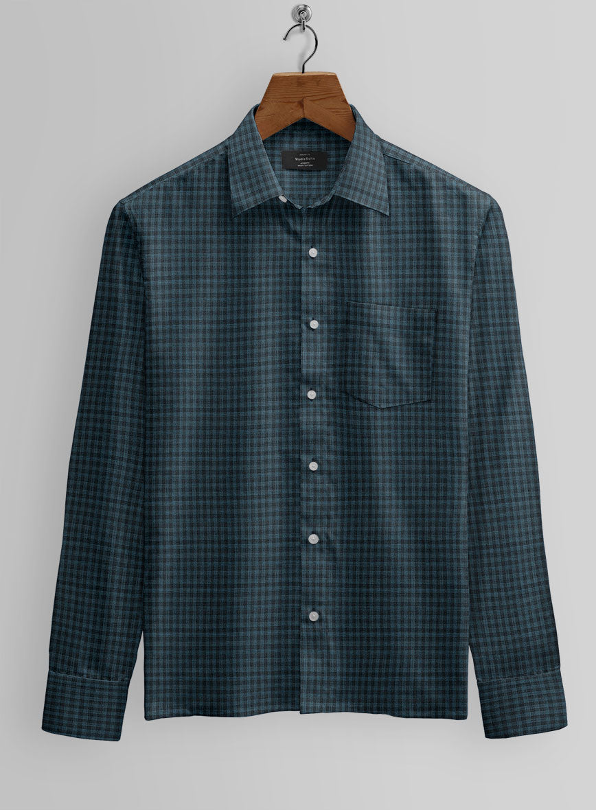 Pifani Checks Wool Shirt - StudioSuits