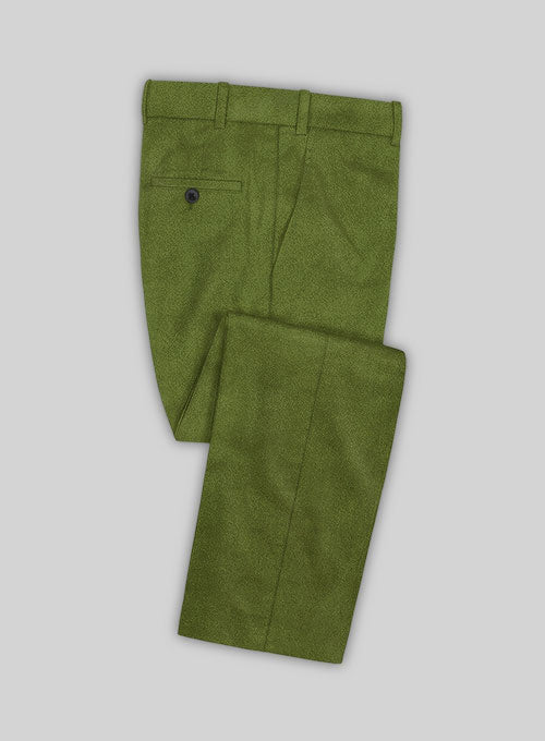 Italian Military Green Cotton Stretch Pants – StudioSuits
