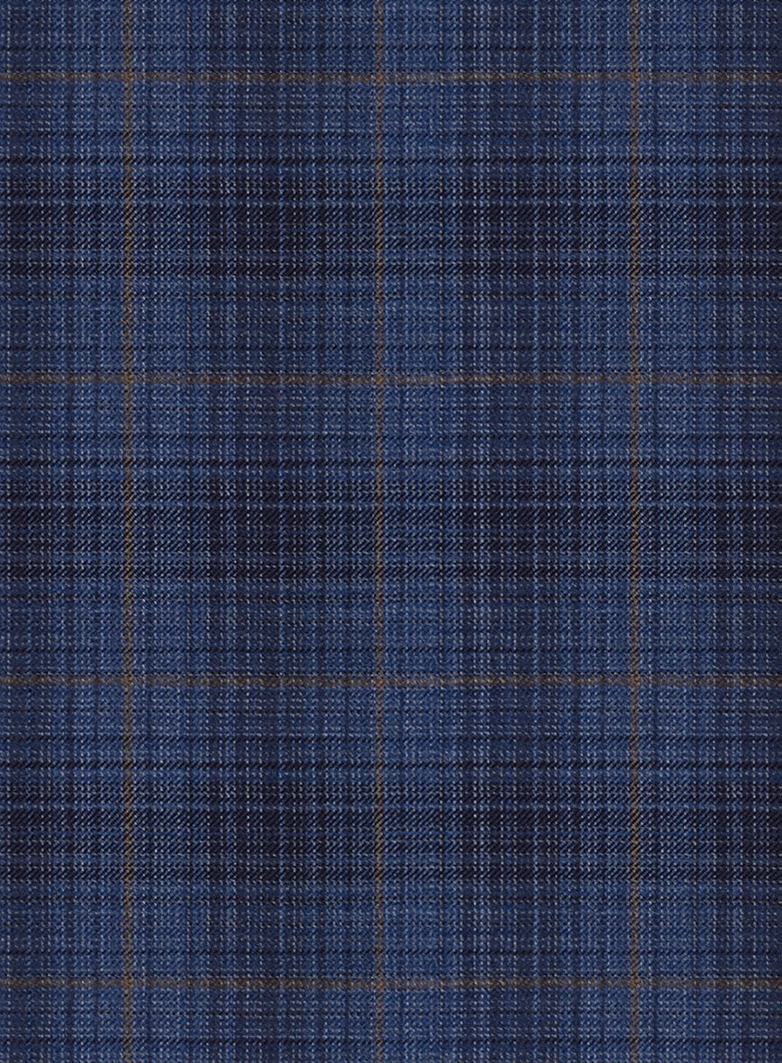 Reda Casal Blue Checks Wool Suit - StudioSuits