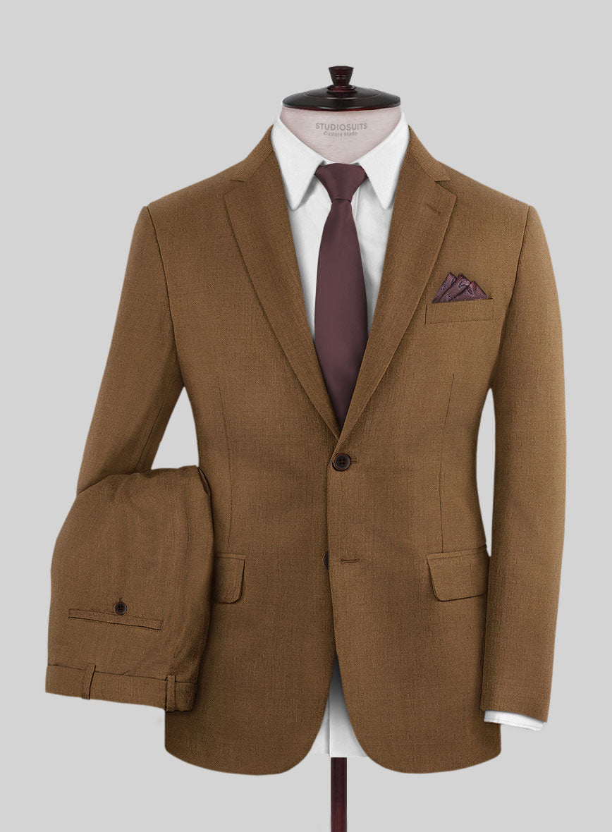 Reda Tan Wool Suit - StudioSuits