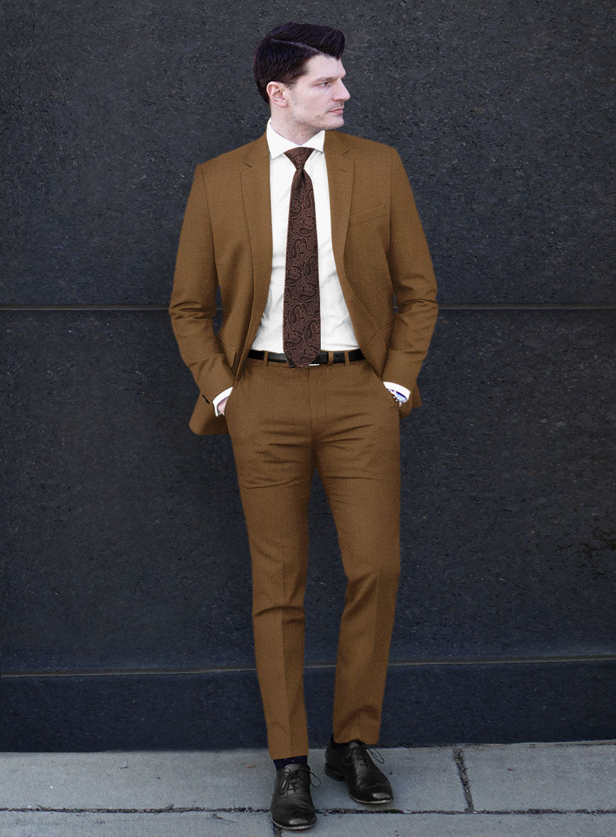 Reda Tan Wool Suit - StudioSuits