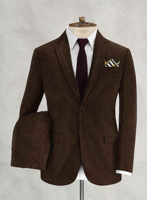 Rich Brown Corduroy Suit – StudioSuits