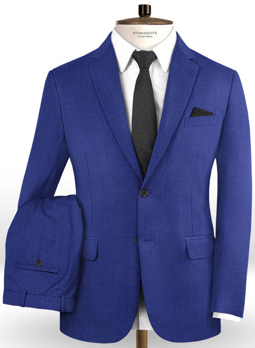 Scabal Egyptian Blue Wool Suit – StudioSuits