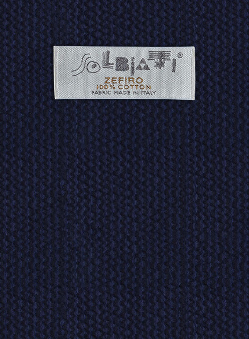 Solbiati Navy Blue Seersucker Jacket – StudioSuits