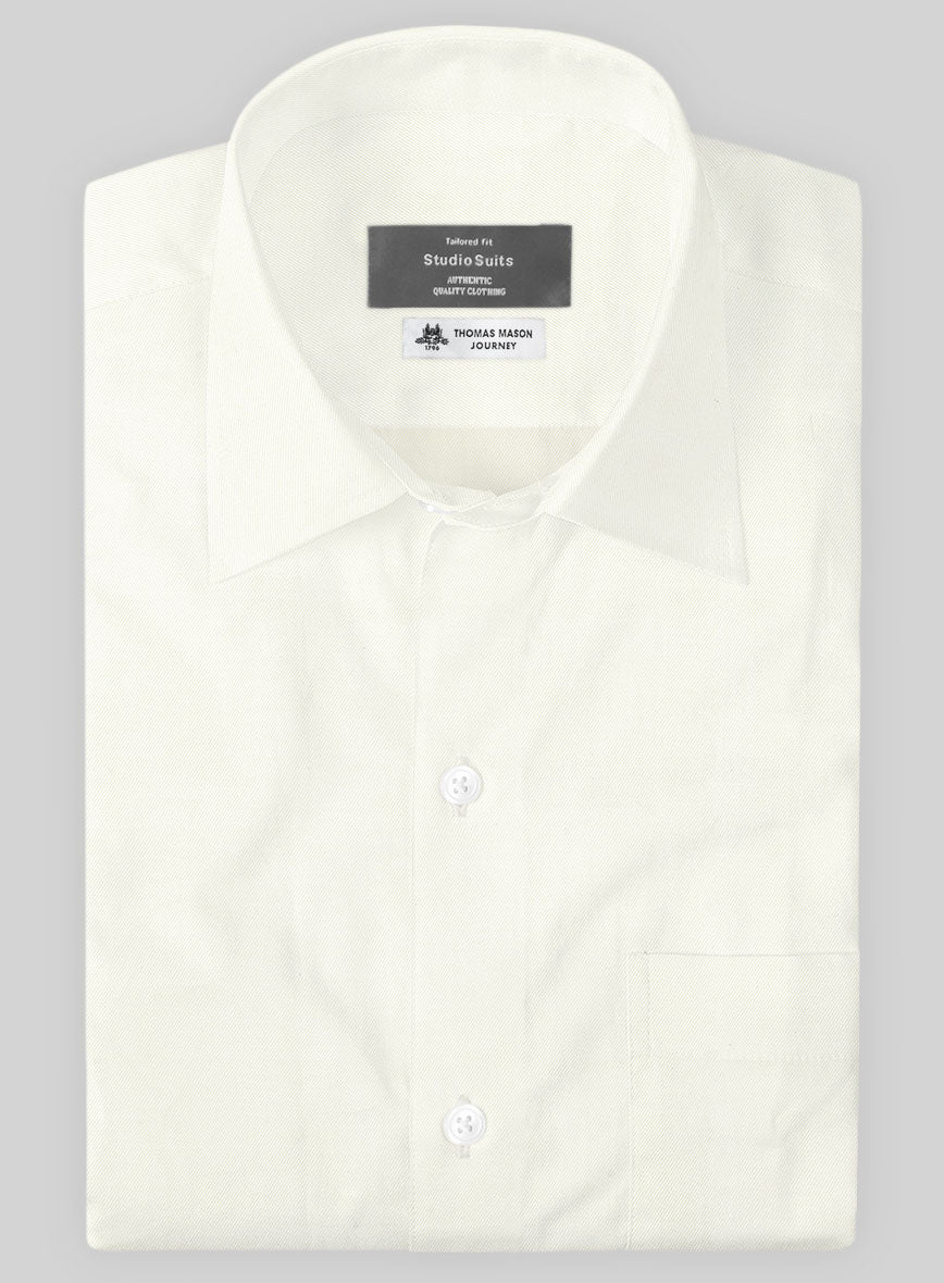 Thomas Mason Buff Beige Shirt - StudioSuits