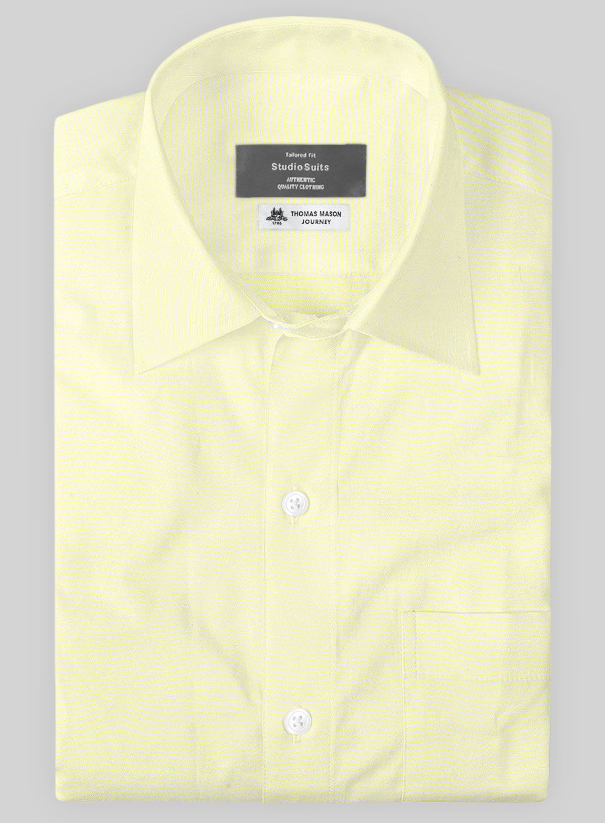 Thomas Mason Yellow Shirt - StudioSuits