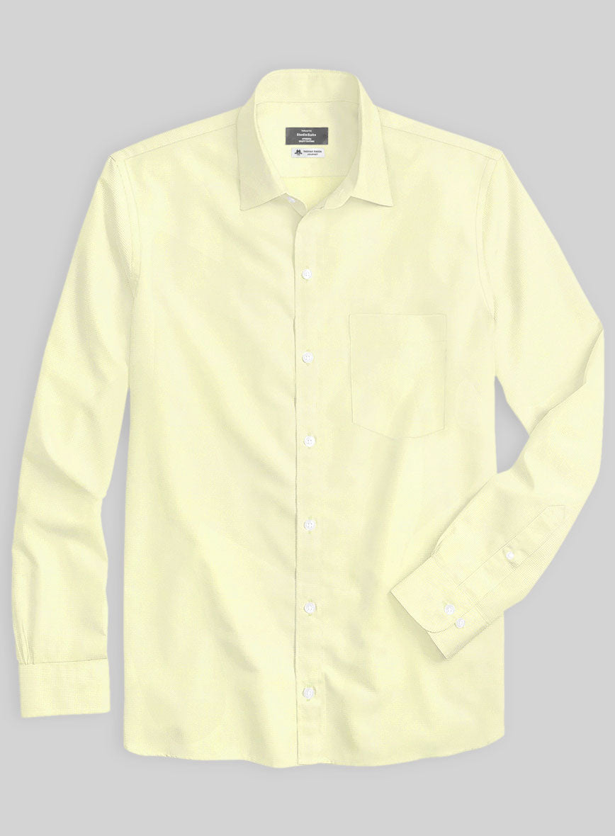 Thomas Mason Yellow Shirt - StudioSuits