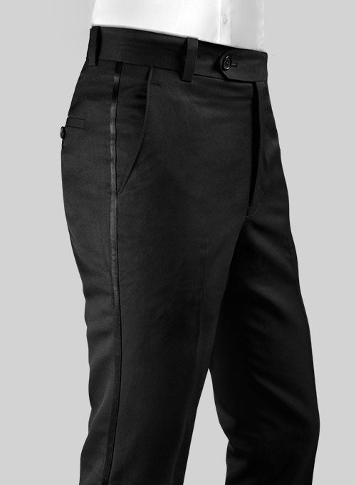 Terry Plain Black Trouser For Men