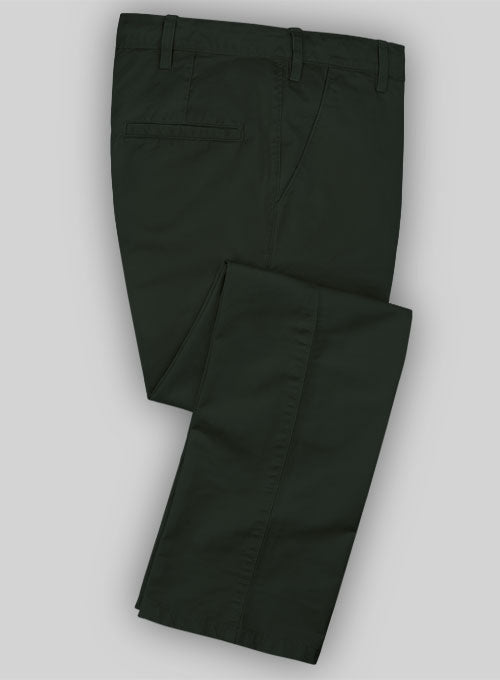 Washed Twillino Dark Olive Chinos – StudioSuits