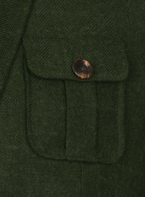 Vintage Herringbone Green Tweed Danish Style Sports Coat – StudioSuits